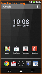 Steel clock widget -Me Clock screenshot