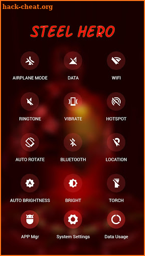Steel Hero APUS Launcher theme screenshot