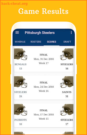 Steelers - Football Live Score & Schedule screenshot