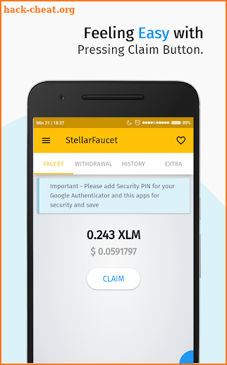 StellarFaucet: Free Stellar Lumen screenshot