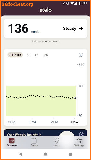 Stelo by Dexcom screenshot