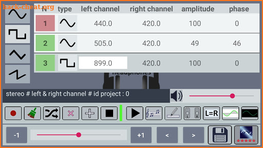 Stereo Sound Generator screenshot