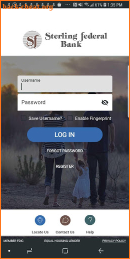 Sterling Federal Bank screenshot
