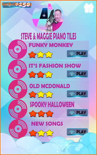 Steve and Maggie Piano Tiles screenshot