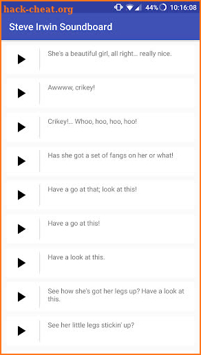 Steve Irwin Soundboard screenshot