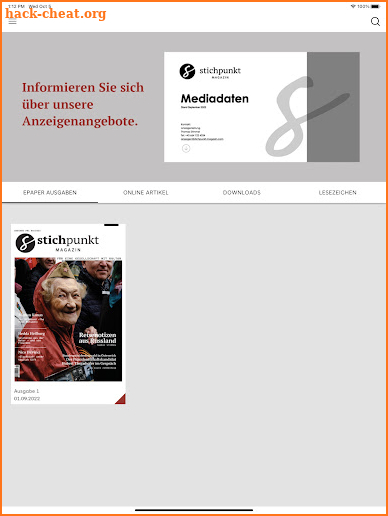 Stichpunkt screenshot