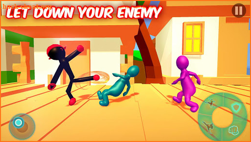 Stick Man Fighting: Flat Fall On The Floor 2019 screenshot