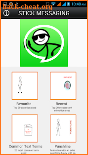 Stick Messaging (Emoji Killer) screenshot