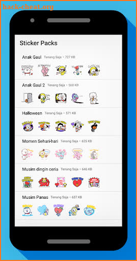 Sticker BT21 - WAStickerApps screenshot