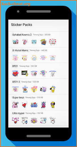 Sticker BT21 - WAStickerApps screenshot