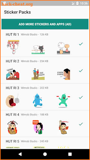 Sticker HUT RI 75 WAStickerApps - Indonesia Maju screenshot