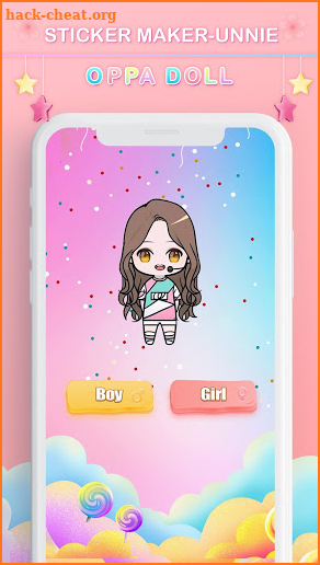 Sticker Maker-Unnie & Oppa doll screenshot