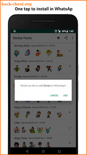Sticker Packs for WAStickerApps screenshot