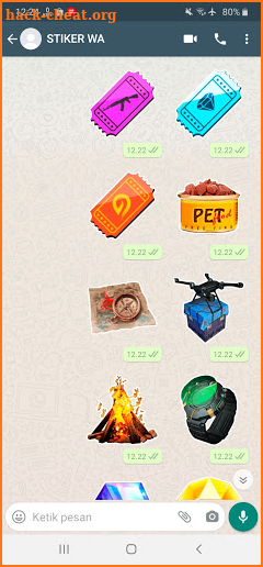 Sticker WA Free Fire FF Emote 2021 WAStickerApps screenshot