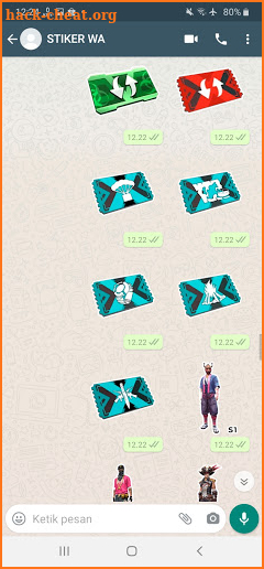 Sticker WA Free Fire FF Emote 2021 WAStickerApps screenshot