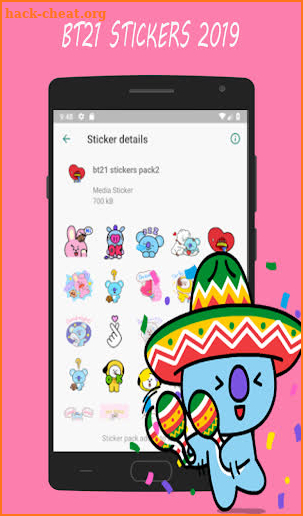 Stickers BT21 WaStickerApps screenshot