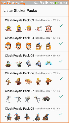 Stickers Clash Royale - WAStickerApps screenshot