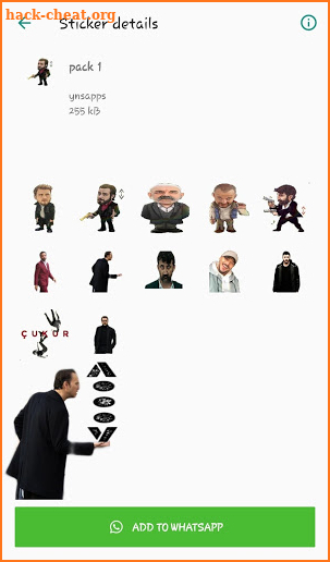 Stickers Çukur  (WAStickerApps) screenshot