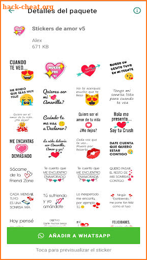 Stickers De Amor screenshot