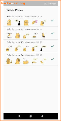 Stickers de Bola de carne screenshot