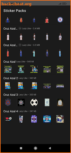 Stickers de Cruz Azul Animados para WhatsApp screenshot