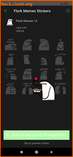 Stickers de Flork Memes para WhatsApp screenshot