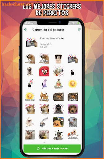 Stickers de Perritos Lomunidad screenshot