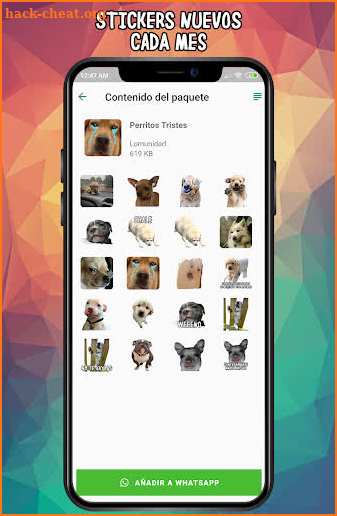 Stickers de Perritos Lomunidad screenshot