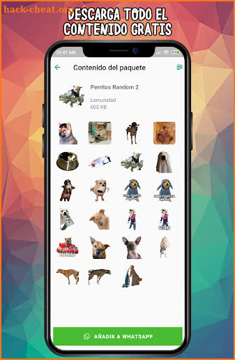 Stickers de Perritos Lomunidad screenshot