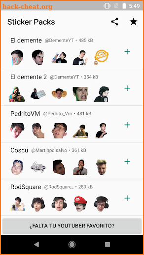 Stickers de YouTubers para WhatsApp - Mikecrack screenshot