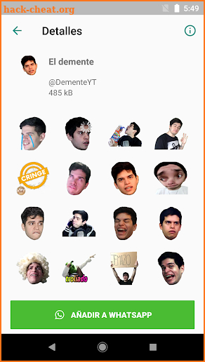 Stickers de YouTubers para WhatsApp - Mikecrack screenshot