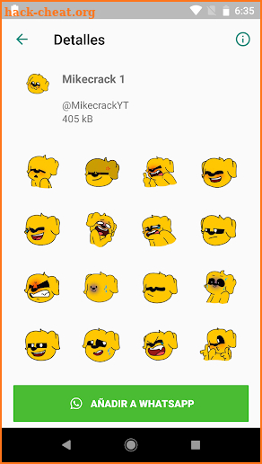 Stickers de YouTubers para WhatsApp - Mikecrack screenshot