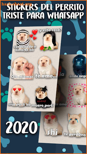 Stickers del Perrito Triste para WhatsApp - Nuevos screenshot