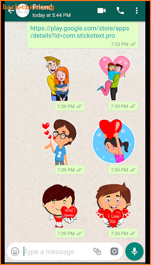 Stickers For Whatsapp - 20 Packs screenshot