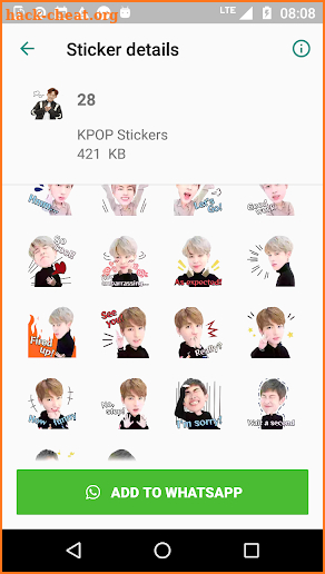 Stickers For Whatsapp - KPOP screenshot