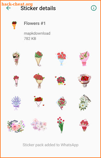 Stickers for Whatsapp WAStickerApps Flowers screenshot