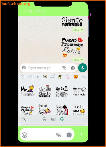 💕 Stickers Frases de amor para WhatsAp 2020 screenshot