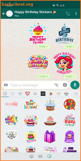 Stickers Happy Birthday 🎂 WAStickerApps Birthday screenshot