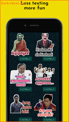 Stickers Mavayya - Telugu Free Stickers screenshot