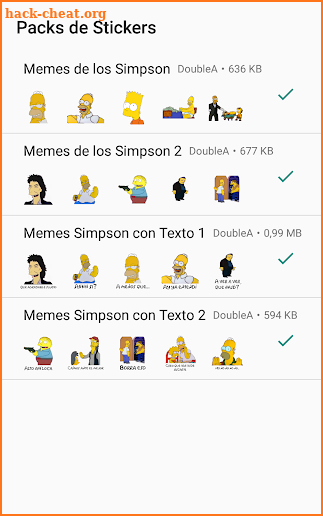 Stickers Memes de los Simpsons - WAStickerApps screenshot