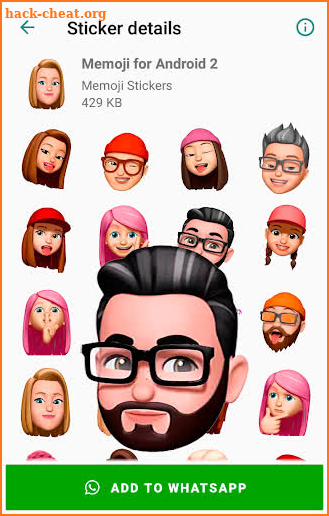 Stickers Memoji for Android WhatsApp WAStickerApps screenshot