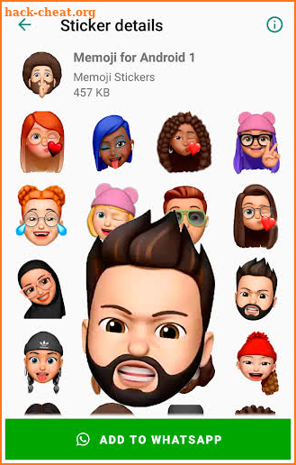 Stickers Memoji for Android WhatsApp WAStickerApps screenshot