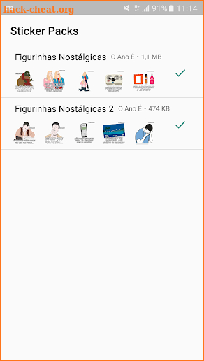 Stickers O Ano é - Figurinhas Nostálgicas screenshot