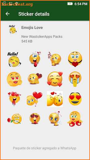 😍Stickers To Love New 2019 WAstickerapps screenshot