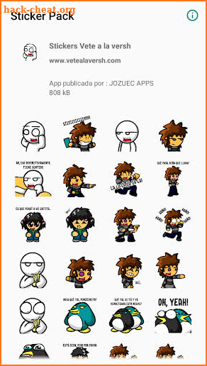 Stickers Vete a la versh screenshot