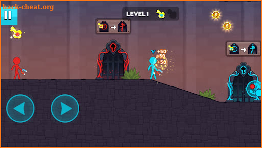 Stickman Adventure:Red&B Quest screenshot