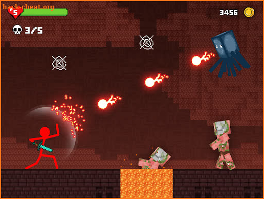 Stickman Battle in Craft World screenshot