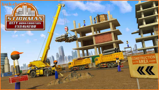 Stickman City Construction Excavator screenshot