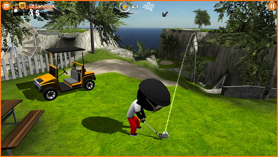 Stickman Cross Golf Battle screenshot