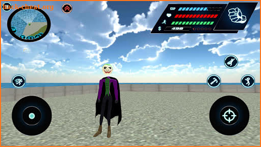 Stickman Flying Joker Rope Hero - Street Gangster screenshot